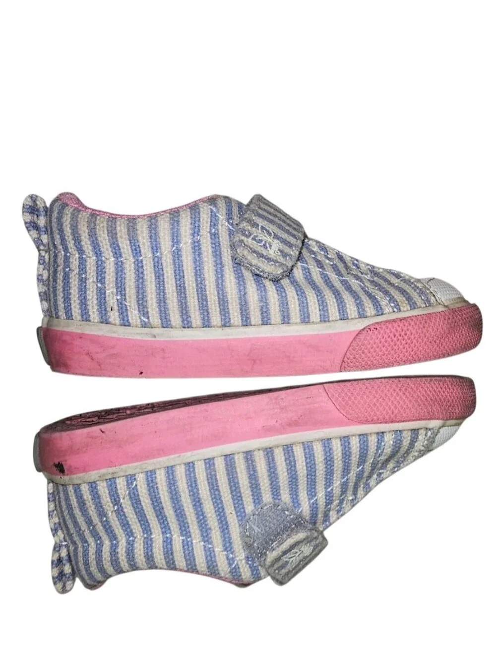 See Kai Run Kids Pink & Blue Striped Slip-On Sandal Sneakers